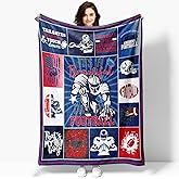 50" x 40" New Football Flannel Throw Blanket, Sport Theme Patr Blanket for Kids Boys Girls, Rugby Game Plush Blanket Ball Games Throw All Seasons Warm Cozy for Sofa Chairs Bed Home Fans Men Gift 2