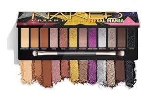 Urban Decay Naked Eyeshadow Palette, 12 Ultra-Blendable Shades - Rich Colors with Velvety Texture - Set Includes Mirror & Double-Ended Makeup Brush - Vegan + Cruelty Free
