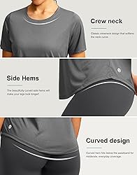 Women's Short Sleeve Workout Shirts Breathable UPF