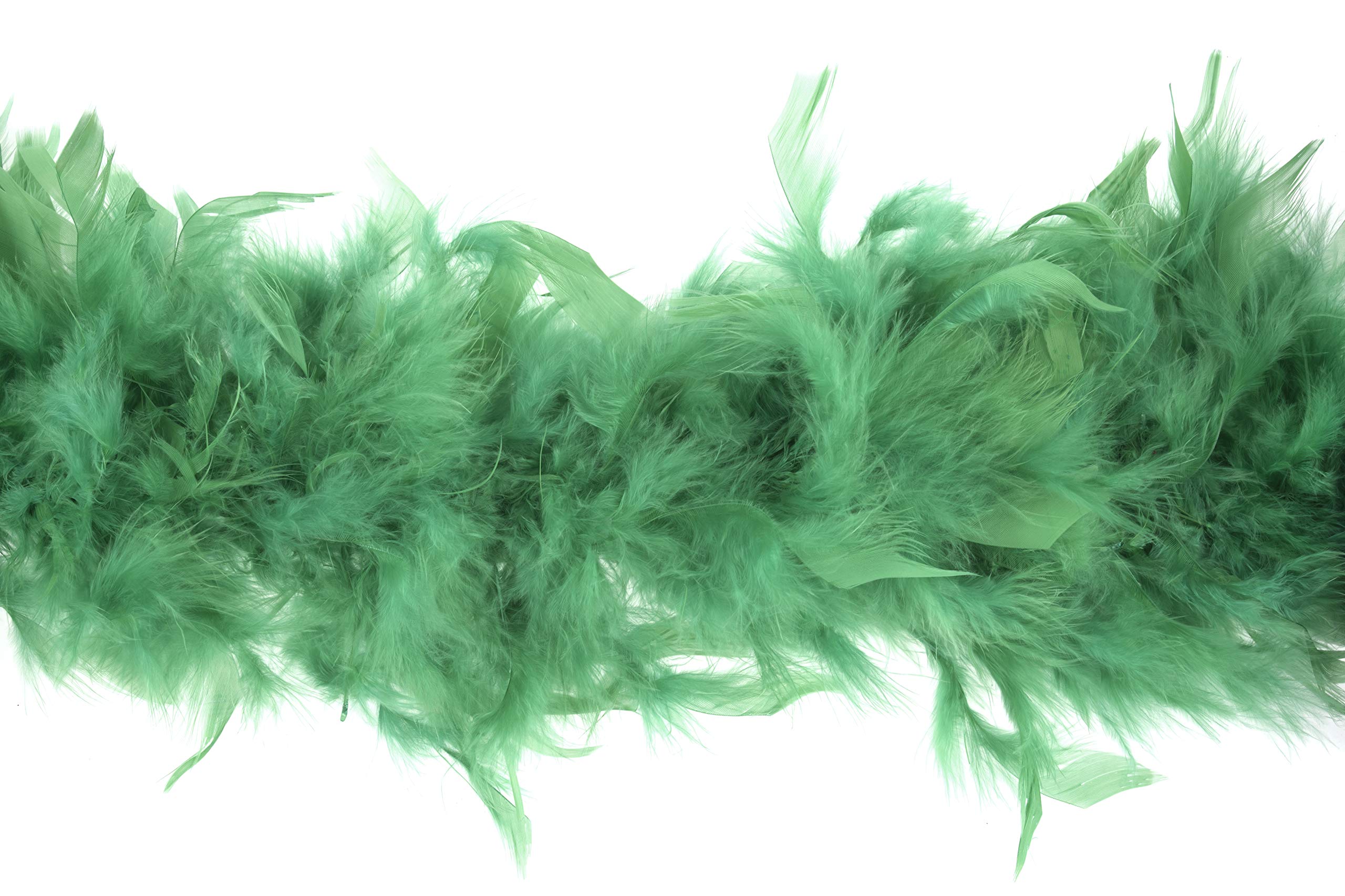 Trimits Marabou Feather Boa, 1.8m x 12cm, Fancy Dress for Parties, Festivals, Pride, Hen Do, Stag Do, Halloween, Christmas, Emerald