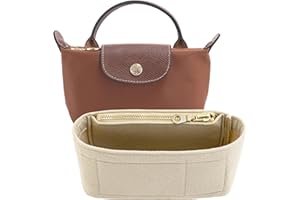 ATSEKTZ Mini Bag Organizer For Longchamp Small Tote Bag - Ultimate Mini Bag Storage & Finishing Inner Bag Liner for a Chic Handbags Insert Organizer Fit small Size