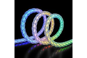 Areson Light up iPhone Charger, RGB Colorful Gradual LED Lightning Cable MFi USB A to Lightning Charging/Sync Cord Compatible