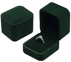 Giftop Velvet Single Ring Box Case Holder for