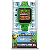 Minecraft Kids Smart Watch – Touchscreen Interactive Watch with 10 Customizable Clock Faces, Built-in Camera, Video Recorder, Alarm, Calculator, Games & Pedometer – Fits Wrists 5.5" to 8"