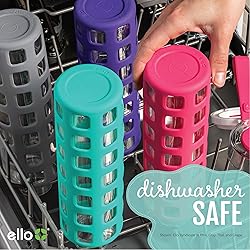Ello Syndicate 20oz Reusable Glass Water Bottle