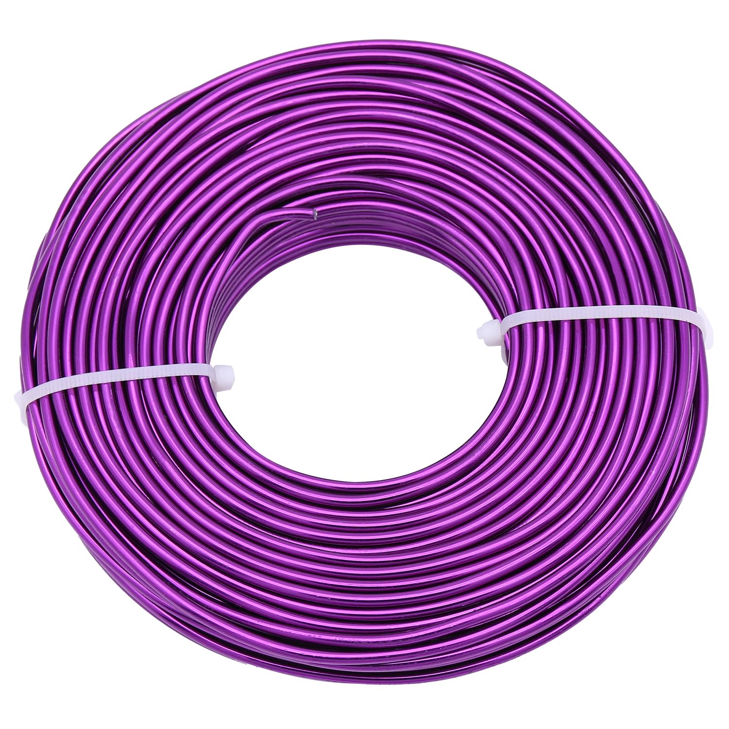 Uxney Aluminum Craft Wire,14 Gauge Purple Wire for Jewelry Making, DIY Crafts & Floral Design - Soft Bendable Metal Wire, Perfect Alternative to Copper Wire (100FT)