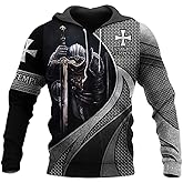 Mgyfady Unisex 3D Realistic Printed Novelty Hoodies for Men Women Cool Graphic Hooded Sweatshirt