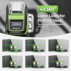 Huepar Laser Level 360 Self Leveling, 1/13 High