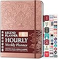 Legend Planner PRO Hourly Schedule - Weekly & Daily Organizer with Time Slots. Appointment Book Journal for Work & Personal, A4 (Rose Gold)