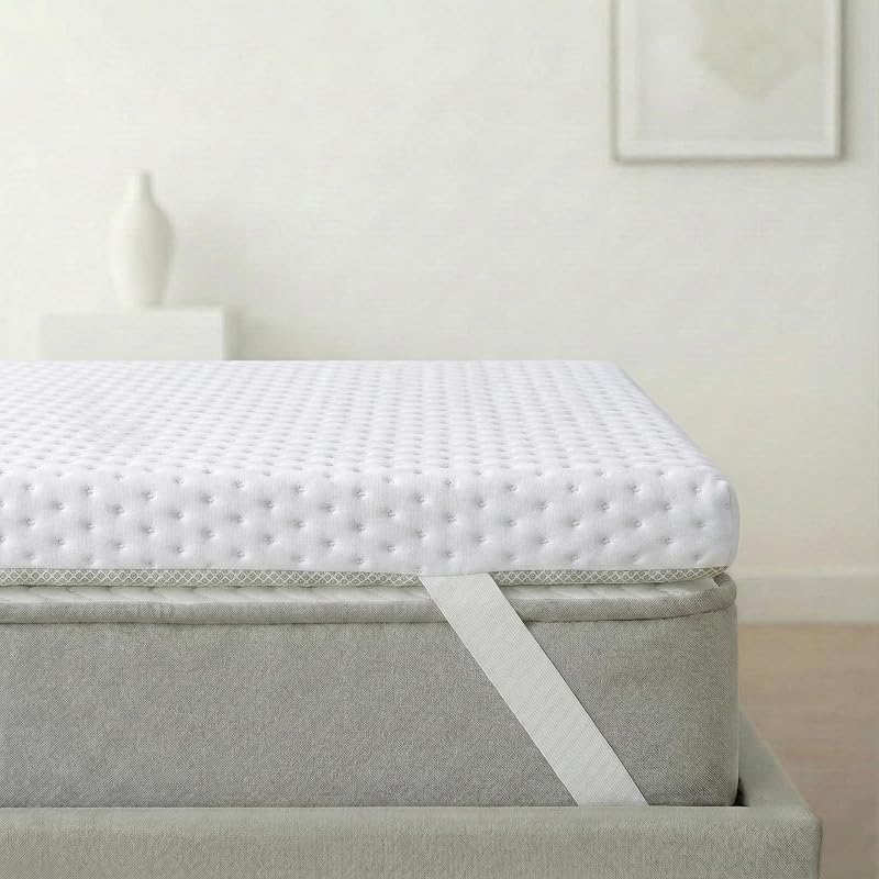 Topper Viscoelástico 90x190 cm – Grosor 8 cm | Fabricado en España | Alivia la Presión | Reduce la Tensión Corporal | 100 % Viscoelástica | Funda Transpirable Desenfundable y Lavable | CertiPUR — foto 4 de 8