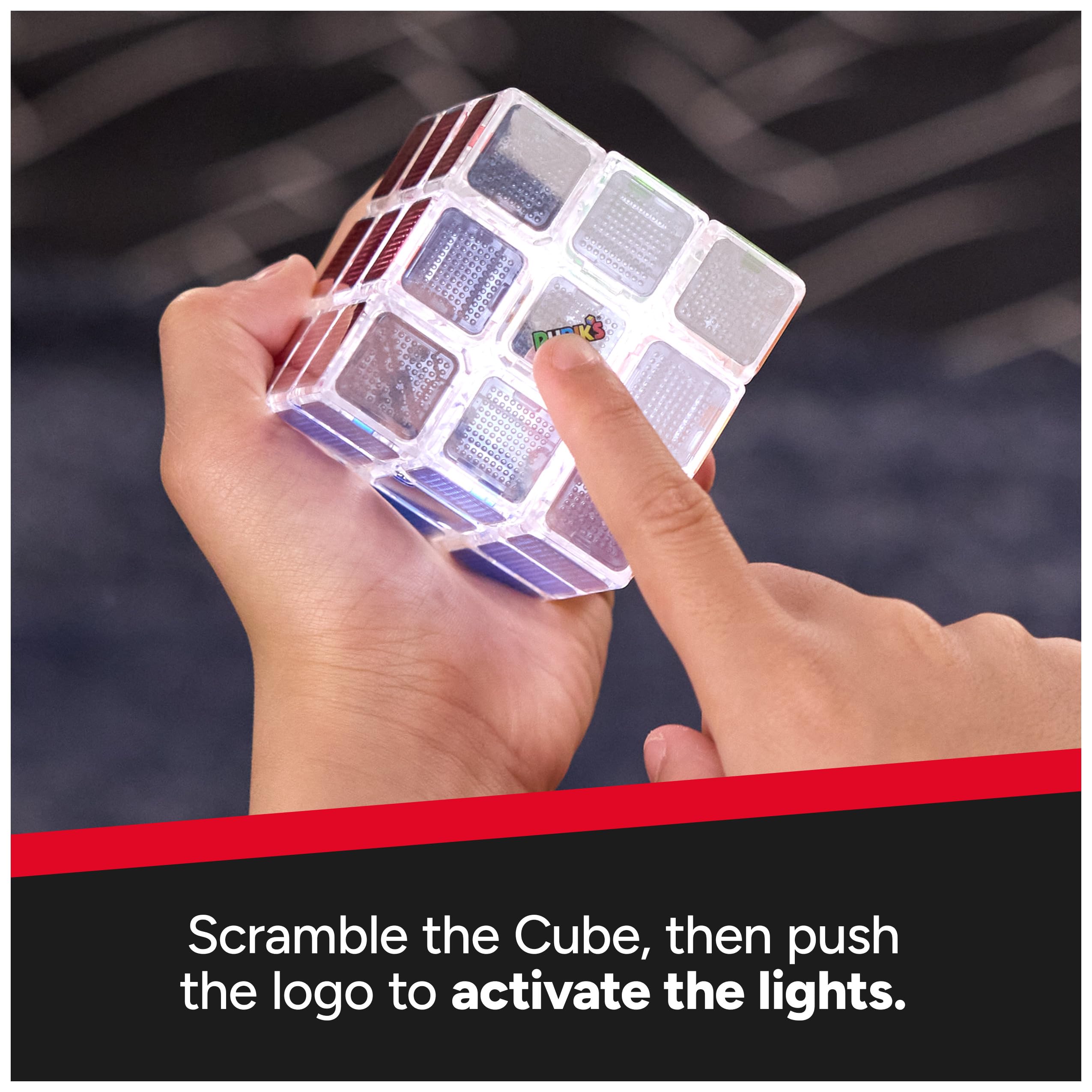 Rubik’s Cube, Pulse Cube, Light-Up Brain Teaser Puzzle for Speed Cubers, Solve The Puzzle Before The Lights Turn Off, Problem-Solving Brain Teaser & Fidget Toy, Stocking Stuffers for Ages 8 & Up