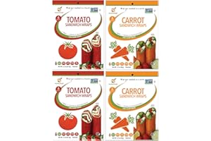 NEWGEM Carrot & Tomato Sandwich Wraps (Four-Pack) – Plant-Based, Vegan, Gluten-Free, Low-Carb Wrap Variety Pack – Non-GMO, Paleo Tortilla Alternative for Healthy, Creative Meals