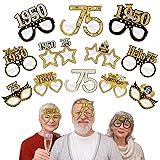 Turypaty 24Pcs 1950 75th Birthday Paper Glasses