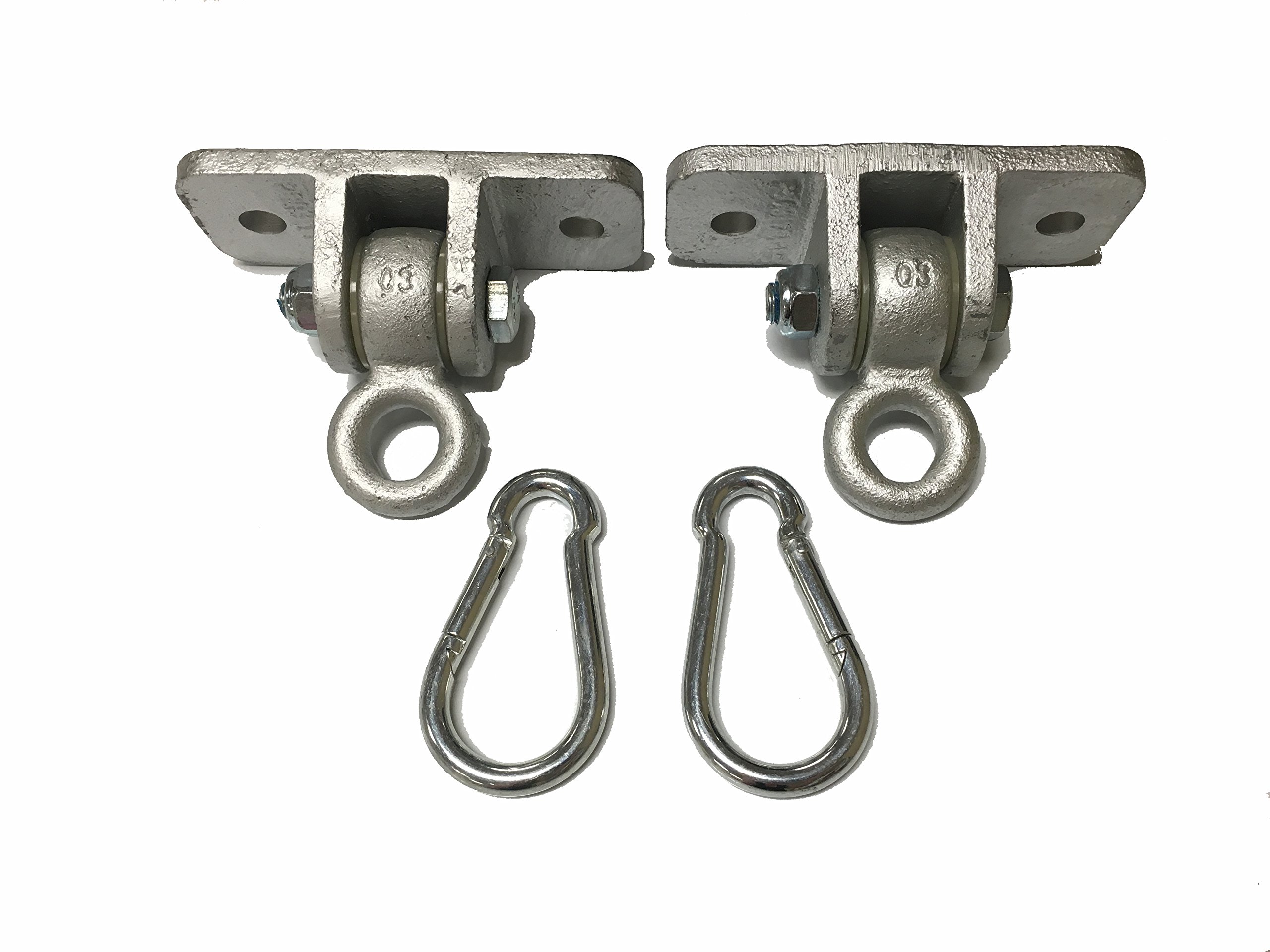 CONGO Set of 2 Commercial Swing Hangers Galvanized to Attach to Wooden
