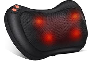 Brelley Neck Massager with Heat, Neck and Back Massager, 3D Deep Tissue Kneading Massage for Neck, Back, Shoulders, Legs, Shi
