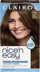 Clairol Nice'n Easy Crème Hair Dye 6A Light Ash Brown Oil Infused 1 Count