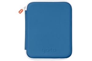 YOTO Card Case in Blue Bird – Kids Accessory, Soft Portable Folder with Zipper & 64 Pockets for Player & Mini Audiobook Cards, Binder Sleeve Holder for Travel