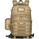 MOSISO Camera Backpack, DSLR/SLR/Mirrorless Tactical Camera Bag Case with Laptop Compartment Compatible with Canon/Nikon/Sony, Khaki
