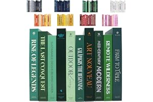 REDESIGNED BASICS Decorative Books | Green 10 Book Set with 3 Sizes | Preassembled with Hidden Storage | Perfectly Stackable for Easy Home Staging | Book Decor to Elevate Your Space | Home Decor Made Simple!