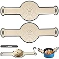 Tapis Silicone Pour Pain - Anti-adhésif, Réutilisable, Pour Dutch Oven, Four, Avec Poignées Longues 8.3 Pouces