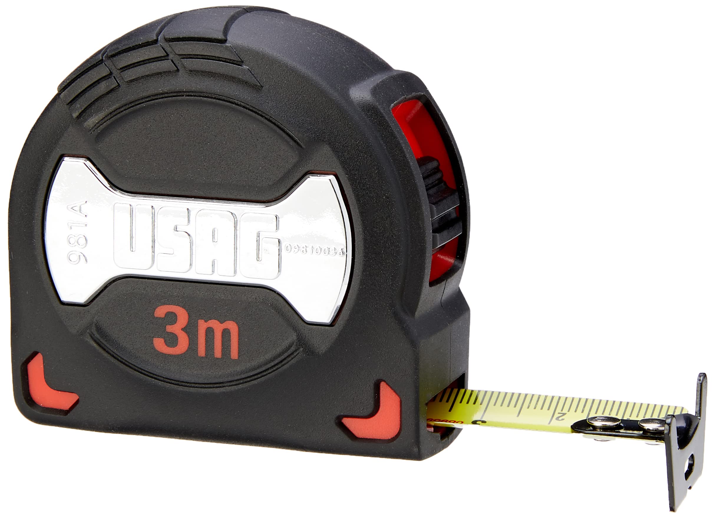 USAG U09810036 - 981 A - Professional tape rule with shockproof covering