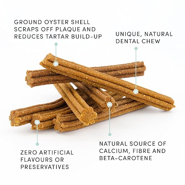 CRUMPS’ NATURALS PBB- BACON DENTAL DOG TREATS (18 PACK), 4.5″