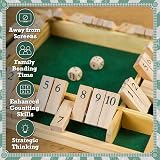Toyrific Shut The Box 4 Player Wooden Dice Game Family Travel Preschool view 4