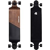 Retrospec Tidal Drop Down Longboard - 41" Extra Wide Stable Deck, 9-Ply Canadian Maple, ABEC-9 Bearings, 85A PU Wheels, Reverse Kingpin Trucks for Cruising &amp; Downhill