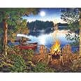 Springbok Majestic 1000 Piece Wooden Jigsaw Puzzle - Moon Cabin Retreat - View #8