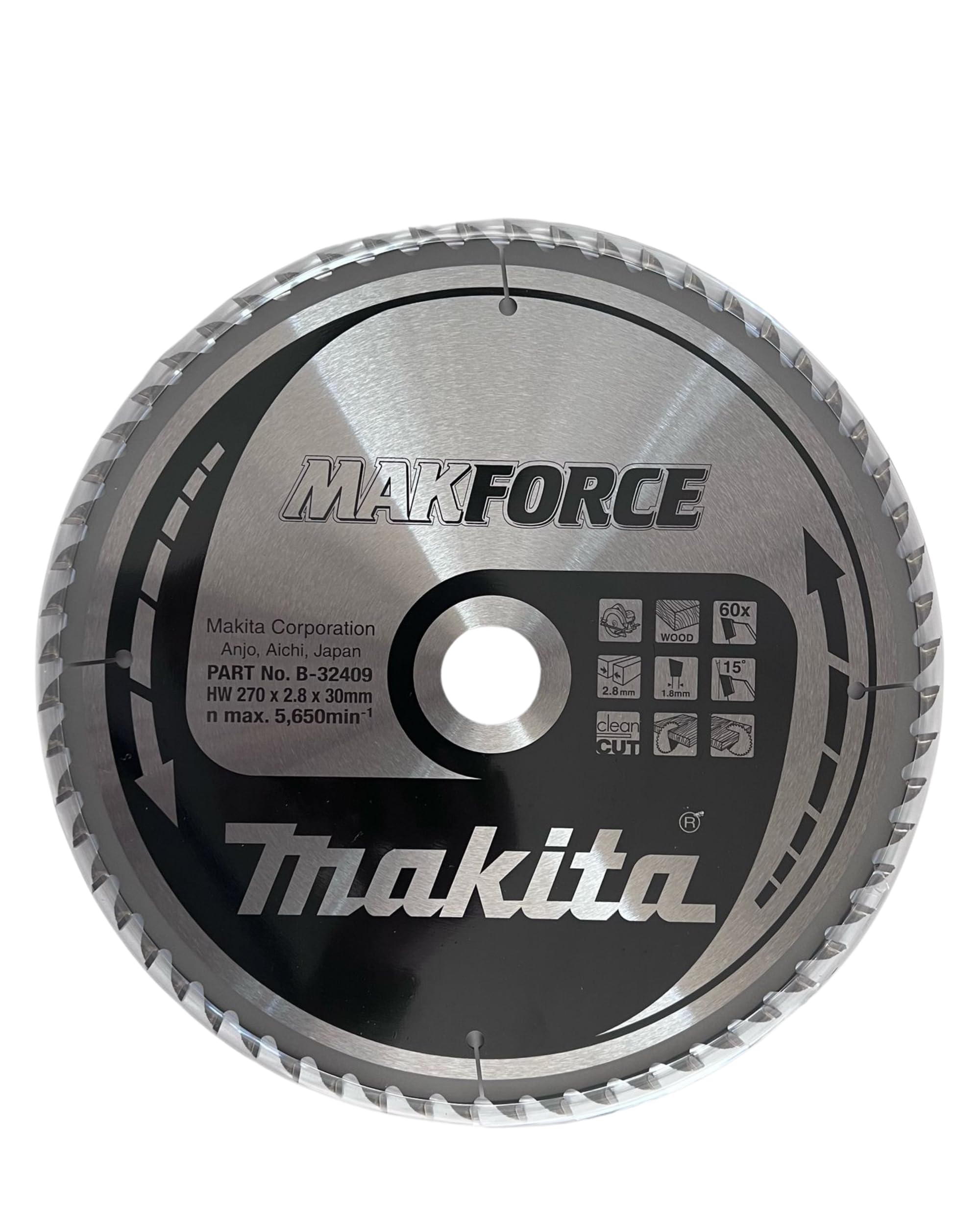 Makita B-32409 MAKFORCE TCT Saw Blade 270x30x60T