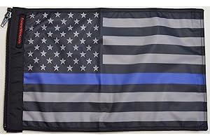 Forever Wave USA Subdued Thin Blue Line Flag