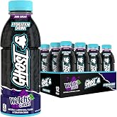 GHOST Hydration Drink, Zero Sugar, 12 Pack, Welch&rsquo;s Grape - 16.9 Fl Oz | RTD Sports Drink with Electrolytes, Natural Vitamins &amp; Minerals - All Day Hydration Beverage - Zero Caffeine &amp; Zero Sugars