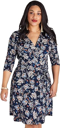 navy wrap dress uk