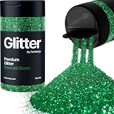 Hemway Emerald Green Glitter Shaker 130g Chunky Resin Epoxy Craft
