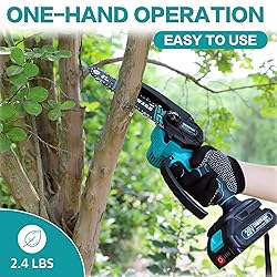 COMOWARE Mini Chainsaw Cordless, 6" Small Chainsaw