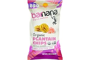 Barnana Organic Plantain Chips with Himalayan Pink Salt, 5 Oz