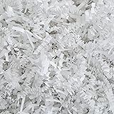 MagicWater Supply Crinkle Cut Paper Shred Filler (1 LB) for Gift Wrapping & Basket Filling - White