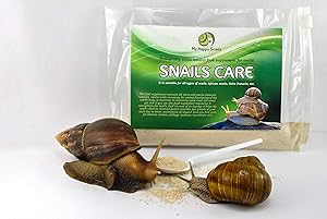 Land Snail Food Big Pack 17.6 oz or 500 Grams - Land Snail Food Protein + Calcium + Minerals - for All Types of Pet Snails : Garden Snail, Giant African Snail, Helix Aspersa, Pomatia etc