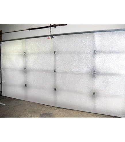 US Energy 16-Panel 2 Car Garage Door Insulation Kit - Double-Sided Radiant Barrier Foil, 1000 Sq Ft Roll