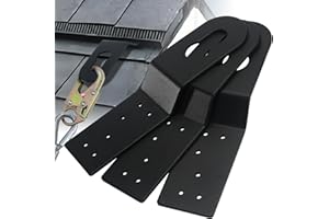LRWZOV Roof Safety Anchor, Permanent Roof Anchors for Wood Roofs, Use With Roofing Harness, Safety Ropes, Other Roof Safety Equipment (3 Pack)