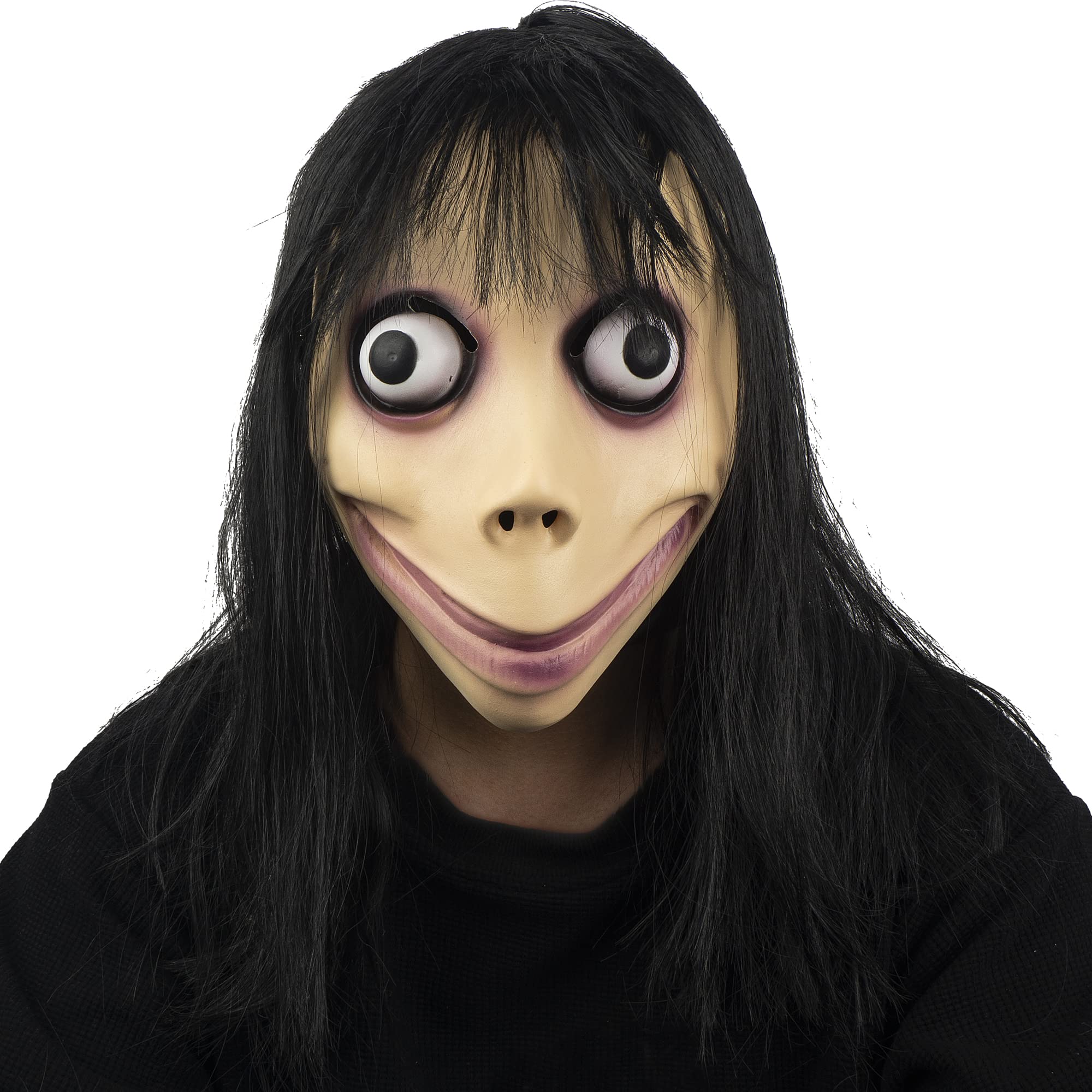 PartyHop MOMO Mask Halloween Party Scary Horror Latex Full Head Mask