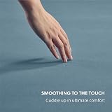 Bedsure Double Fitted Sheet Deep Pocket 16in 40cm Grey-Blue 135x190cm view 4