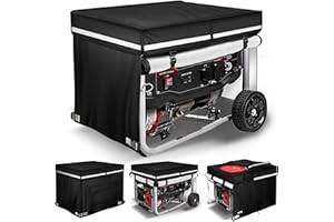 GUYISS Running Generator Cover, Outdoor Generator Covers, 38x28x27 inch, Top Can Be Opened, 100% Heavy Duty Waterproof Oxford Fabric. Suitable for most generators over 10,000 watts. Black