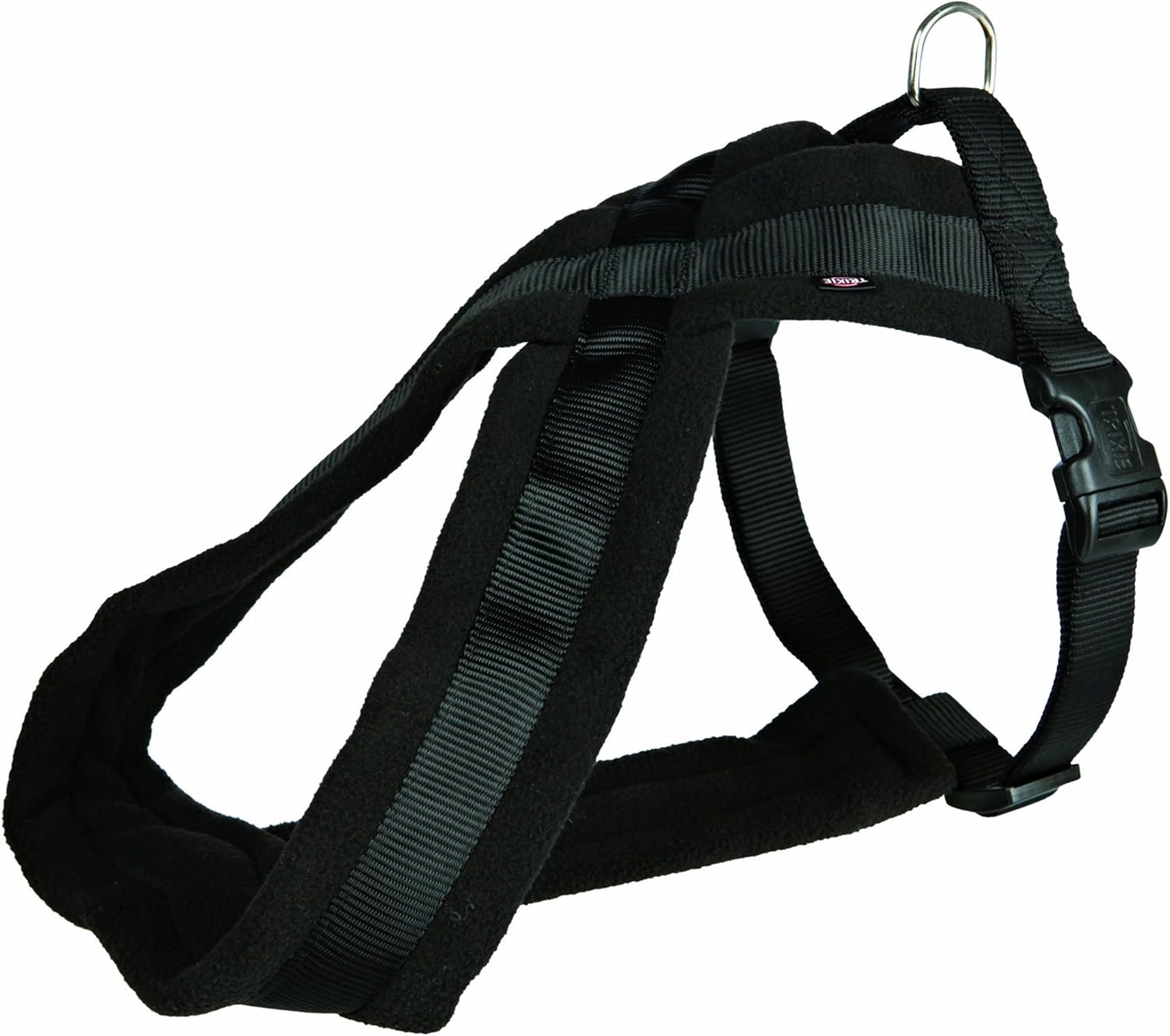 Trixie 20411 Premium Harness L 60-90 cm/ 25 mm Black, Large (Pack of 1)