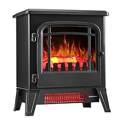 25" Freestanding Electric Fireplace Heater - Indoor