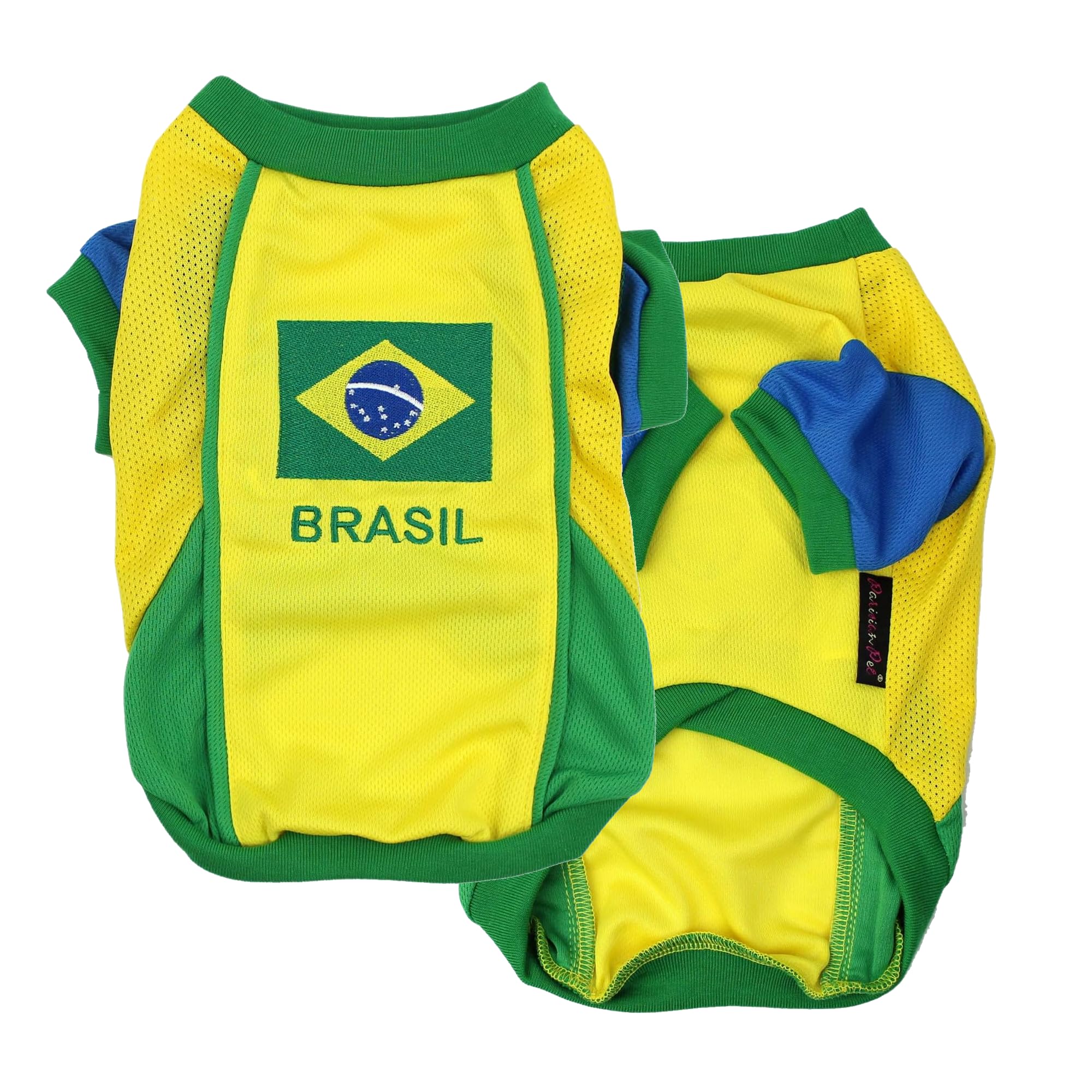 Parisian Pet Dog Jersey – Embroidered Brasil Mesh