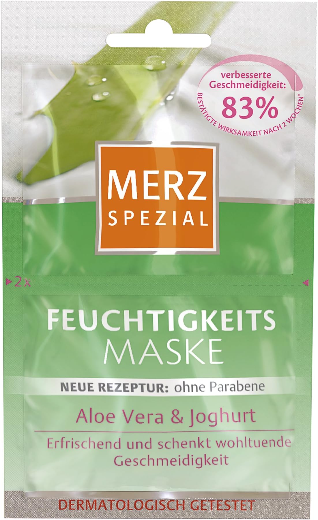 Merz 38104 Moisturising Mask with Aloe Vera and Yoghurt Pack of 15 for 30 Applications