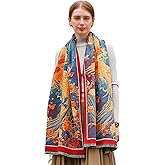 Wander Agio Winter Pashmina Shawls and Wraps Blanket Fashion Shawl Decoration Scarves Handmade Embroider Womens Paisley Scarf