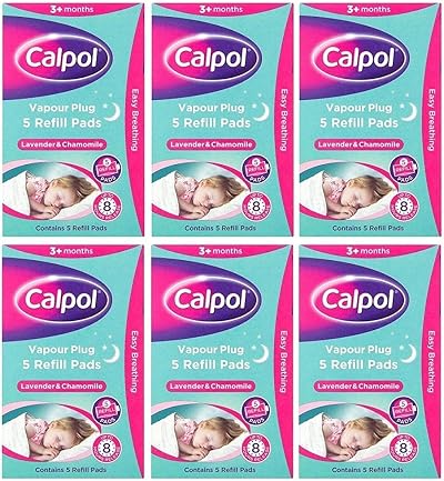 DOCLOGE Calpol Vapour Plug & Nightlight Refills Six Packs 5 Refills