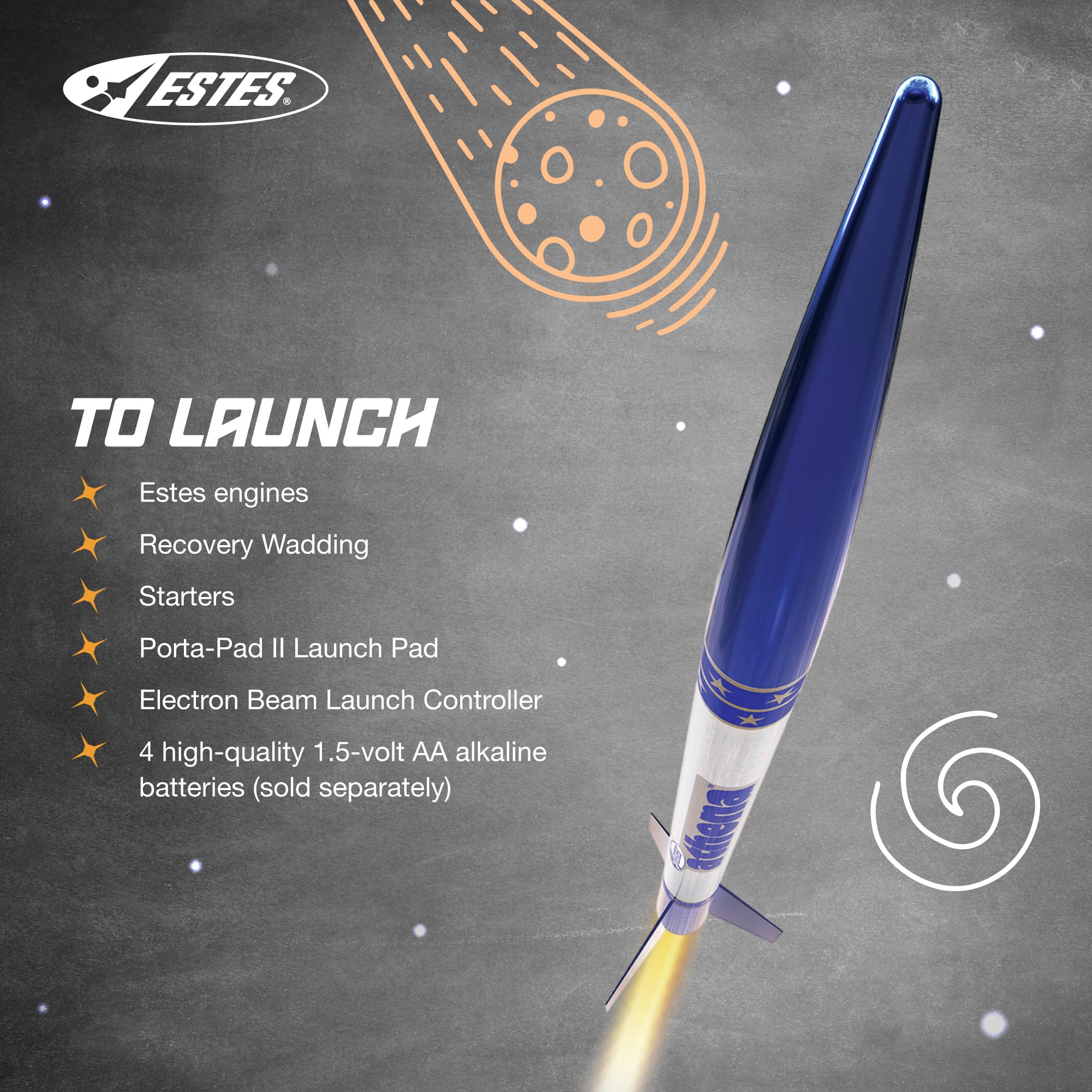 Estes Model Rockets Athena, Brown/a